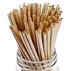 Ahşap Pipet Buğday Sapı Boy 20 Cm Çap 4-6 Mm 500 Adet