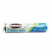 Çöp Torbası Polmix Jumbo Boy 220 Gram 80X110 Siyah 1 Paket