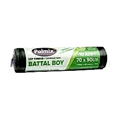 Çöp Torbası Polmix Battal Boy 140 Gram 70X90 Siyah 1 Paket
