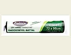 Çöp Torbası Polmix Endüstiriyel 400 Gram 72X95 Siyah 1 Paket