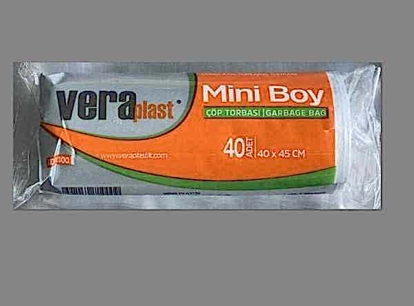 Çöp Torbası Vera Mini Boy Gram 40X45 Mikron Beyaz 1 Koli