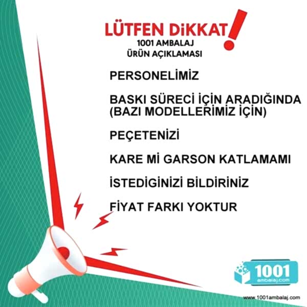 Baskılı Peçete 33X33 Cm 1-2-3 Renk Baskılı Tek Kat Beyaz Kare Ve Garson Katlama Peçete
