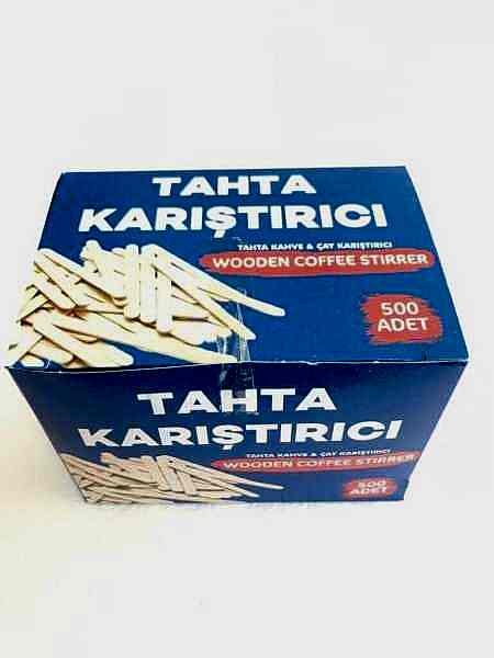 Ahşap Çay Kariştiricisi kağıtsiz 500 Lü 1 Paket