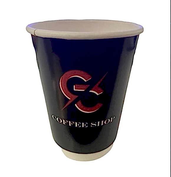 Fırsat Ürünü // Karton Bardak 14 Oz Sicak Çift Duvarlı Xxx Firma Baskılı 100 Lu 1 Paket