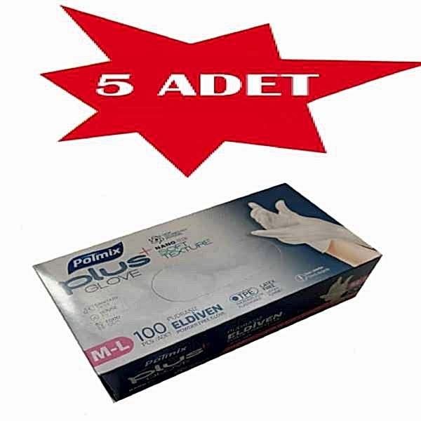 Eldiven Hibrit Polietilen Beyaz Flex Polmix Plus 5 Kutu 500 Adet