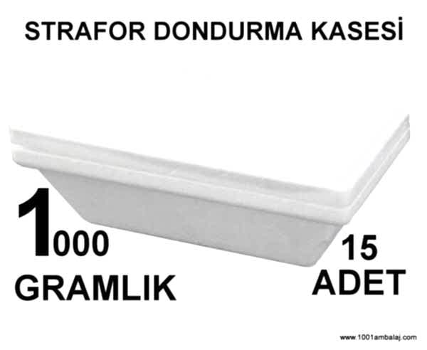 Strafor Dondurma Kasesi 1000 Gr Lik 15 Adet 1001 Ambalaj