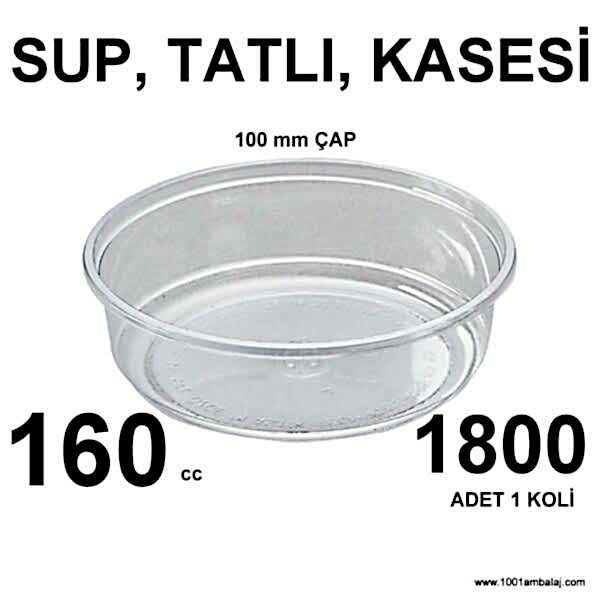Plastik Sup Kasesi 100 Mm Çap 160 Cc 100 Lü 18 Paket 1 Koli