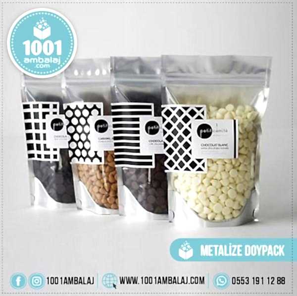 18X29 Cm 4 Baskılı Ön Şeffaf Arka Metalize Renkli İki Taraf İki Renk Doypack Torba 750 Gr /59/