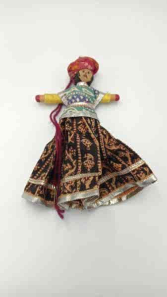 El Yapimi Bez + Ahşap Bebek Ölçü 16X9,5 Cm