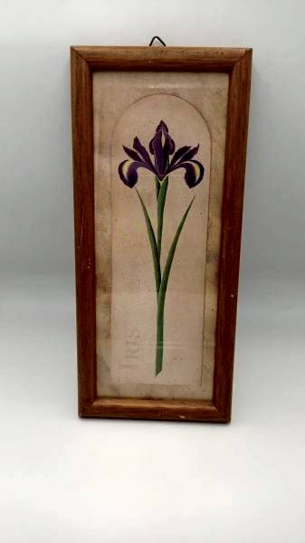 Çiçek El Boyama Vintage Ölçü 12X1,5X28 Cm