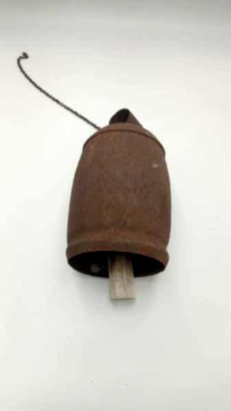 El Yapimi Çok Eski Büyük Boy Çan Ölçü 21X10 Cm