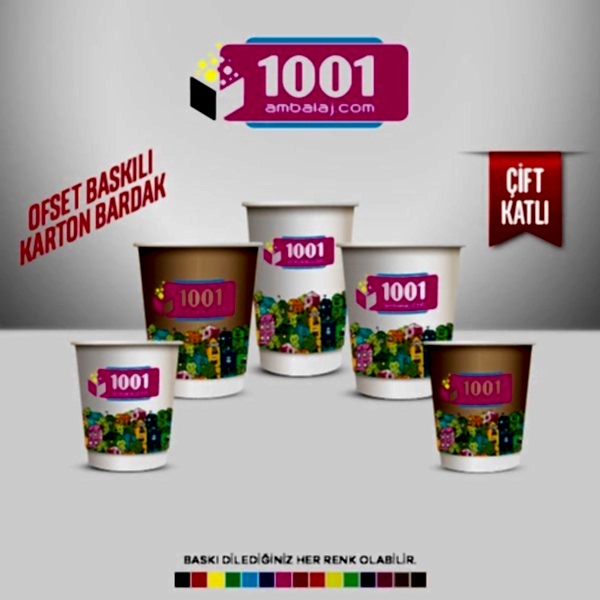 Dijital Baskılı 7 Oz Karton Bardak Tek Kat Duvarlı Beyaz Sicak Soğuk