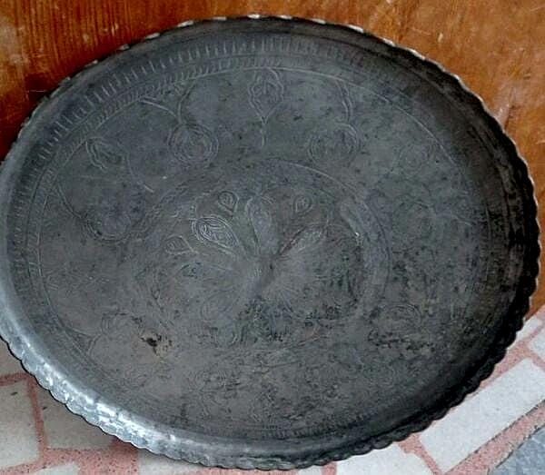 Bakır Sini Ölçü 57X57X3,5 Cm