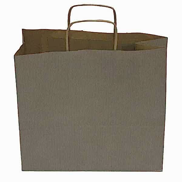 Kraft kağıt Çanta 45X14X50 Cm Gümüş 50 Adet