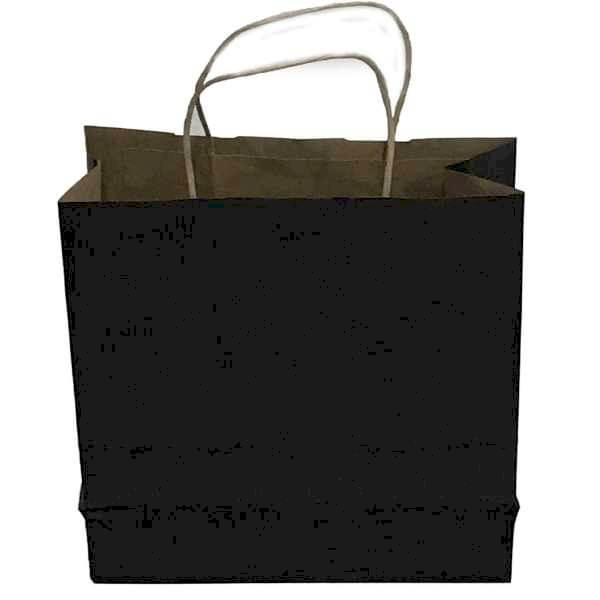 Kraft kağıt Çanta 45X14X50 Cm Siyah 100 Adet