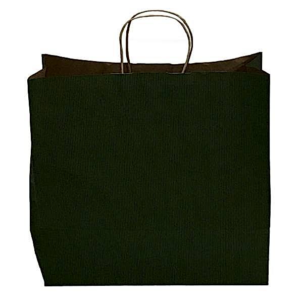 Kraft kağıt Çanta 25X12X31 Cm Yeşil 100 Adet