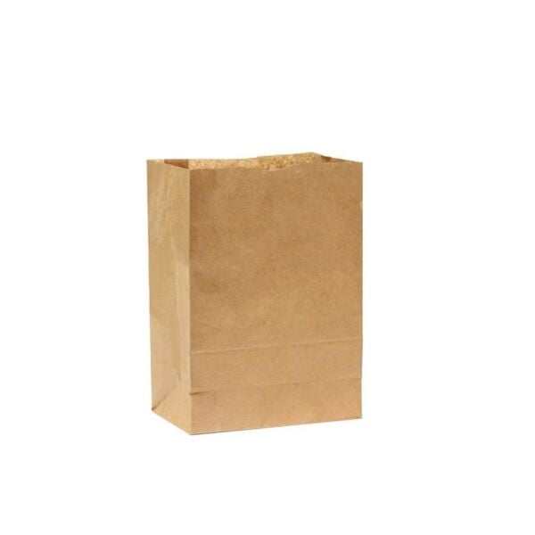 İki Taraf İki Renk Baskılı 25X14X34 Cm Kese Kağıdı Fast Food Menu Servis Paket Torbası Kraft Renk