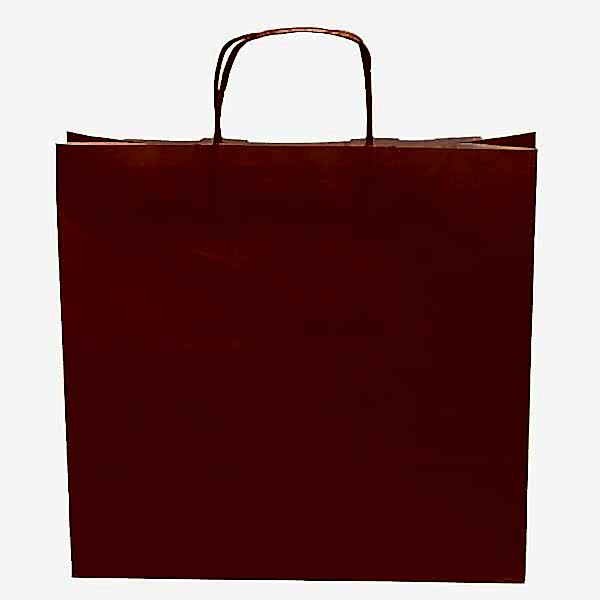 Kraft kağıt Çanta 32X12X41 Cm Turuncu 100 Adet