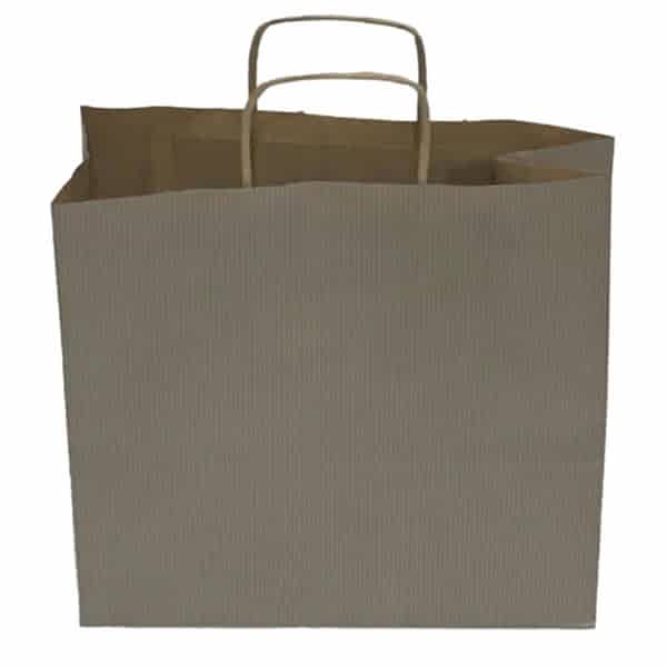Kraft kağıt Çanta 25X12X31 Cm Gümüş 100 Adet