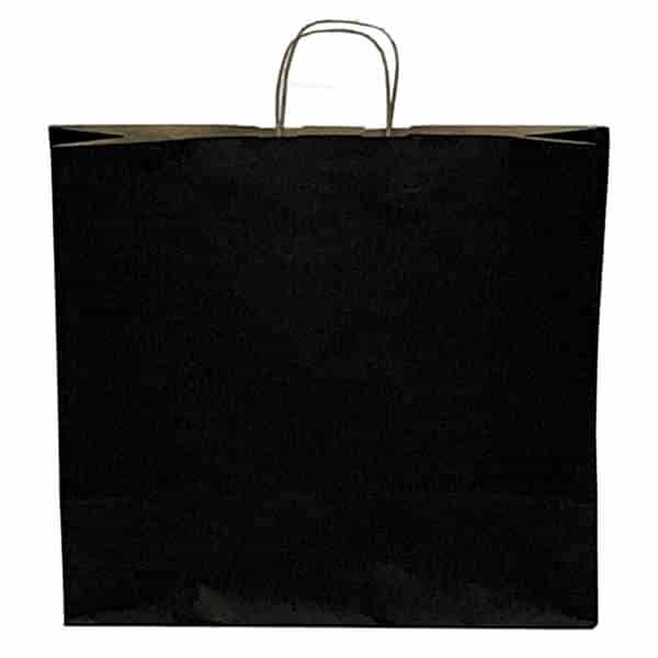 Kraft kağıt Çanta 32X12X41 Cm Siyah 100 Adet