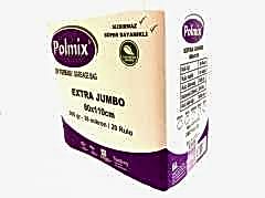 Çöp Torbası Polmix Jumbo Extra 80X110 Siyah 1 Koli 20 Paket