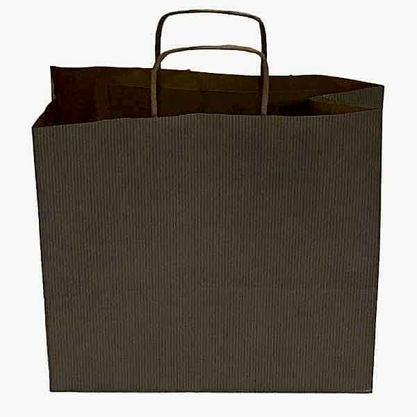 Kraft kağıt Çanta 25X12X31 Cm Gümüş 50 Adet