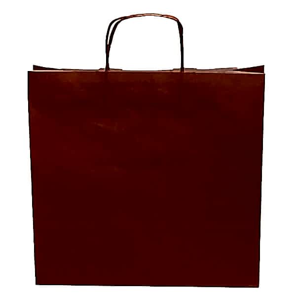 Kraft kağıt Çanta 32X12X41 Cm Turuncu 50 Adet