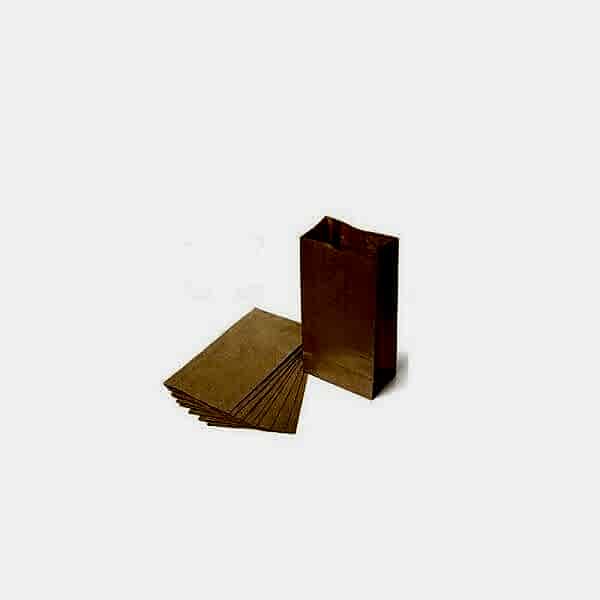 İki Taraf Tek Renk Baskılı 25X14X34 Cm Kese Kağıdı Fast Food Menu Servis Paket Torbası Kraft Renk