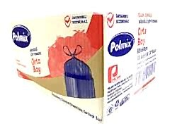 Çöp Torbası Polmix Büzgülü Orta 55X60 Çilek Kokulu 30 Paket