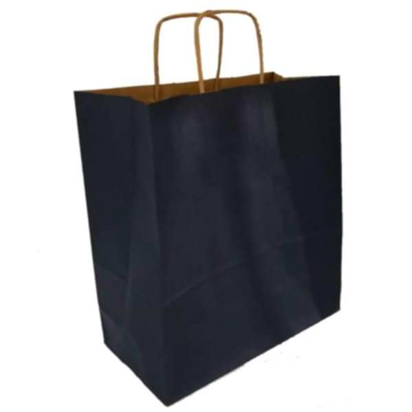 Kraft kağıt Çanta 25X12X31 Cm Lacivert 50 Adet