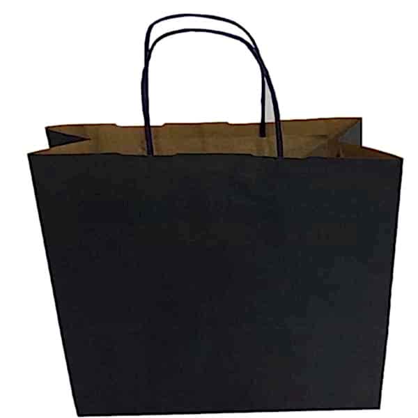 Kraft kağıt Çanta 25X12X31 Cm Zara Lacivert 50 Adet