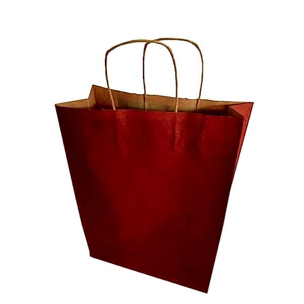 Kraft kağıt Çanta 32X12X41 Cm Bordo 25 Adet