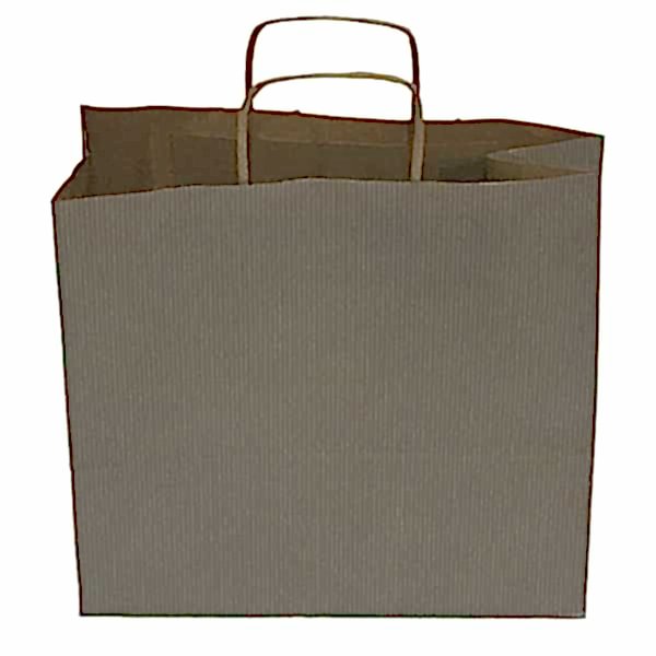 Kraft kağıt Çanta 32X12X41 Cm Gümüş 100 Adet